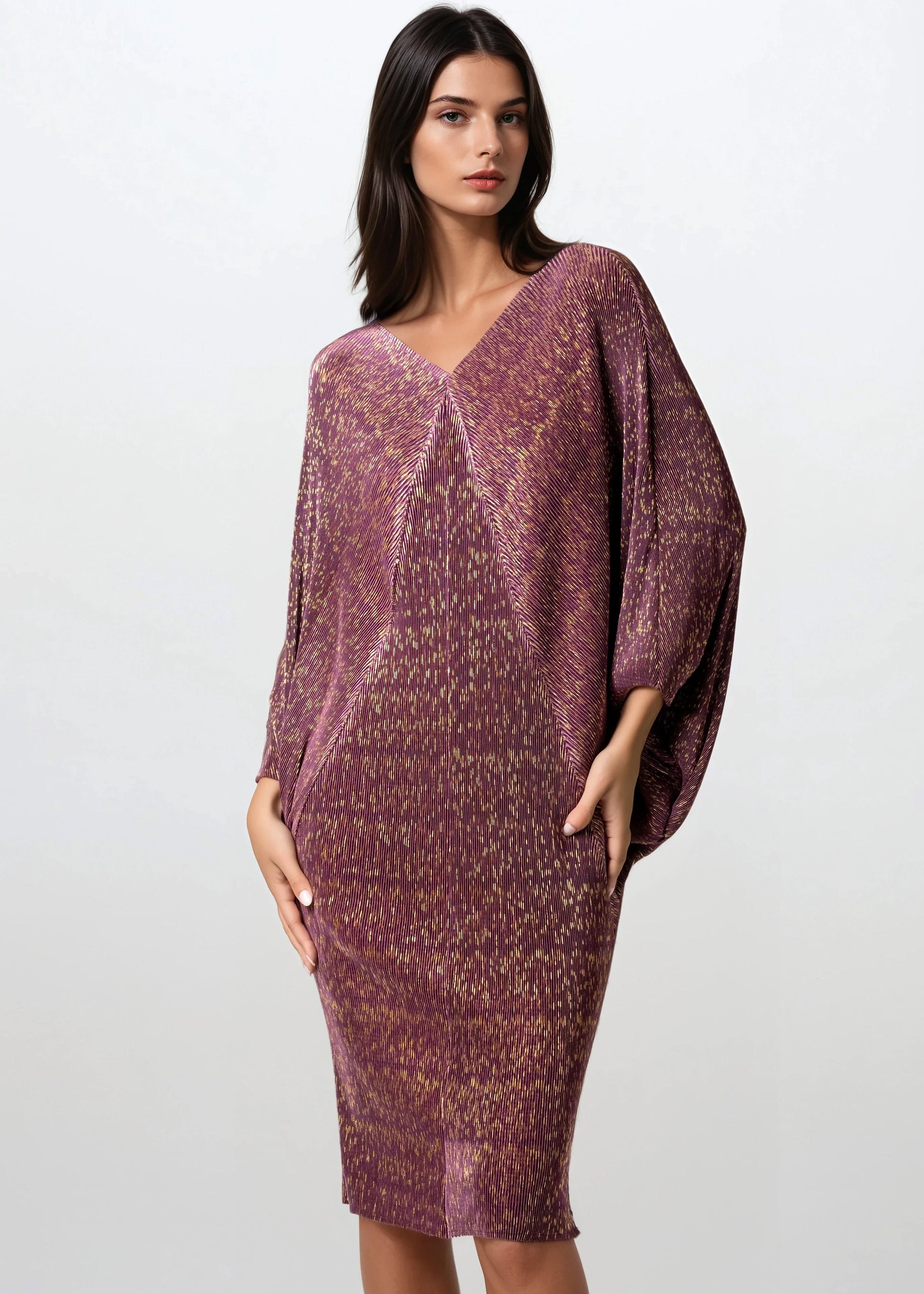 Gold Threaded Glam Dress