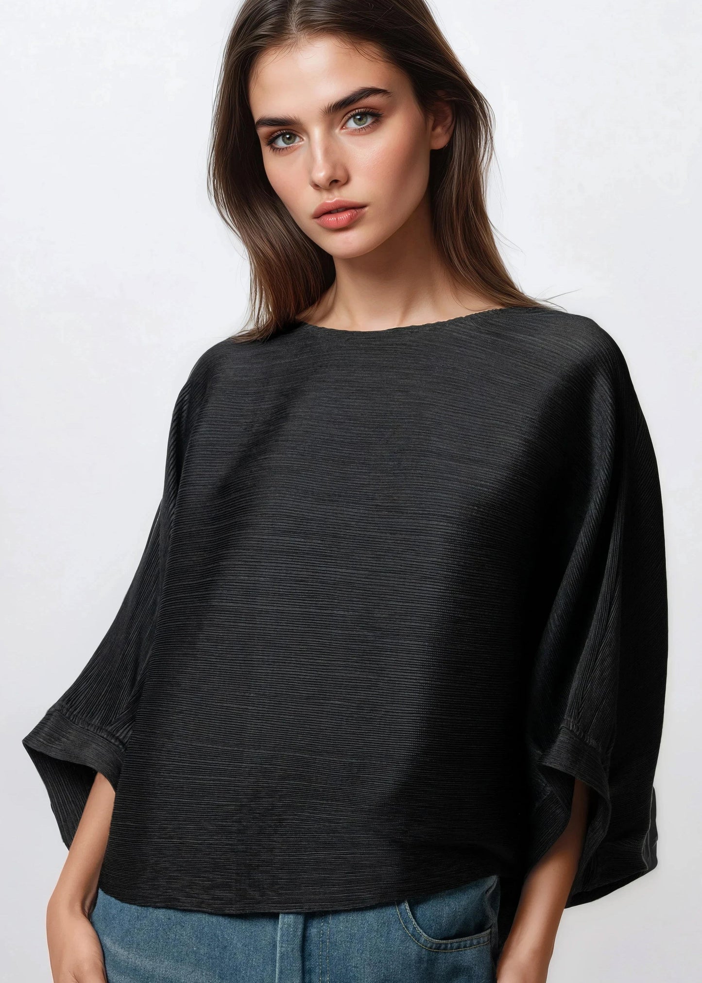 Glam Sleeve Textured Top