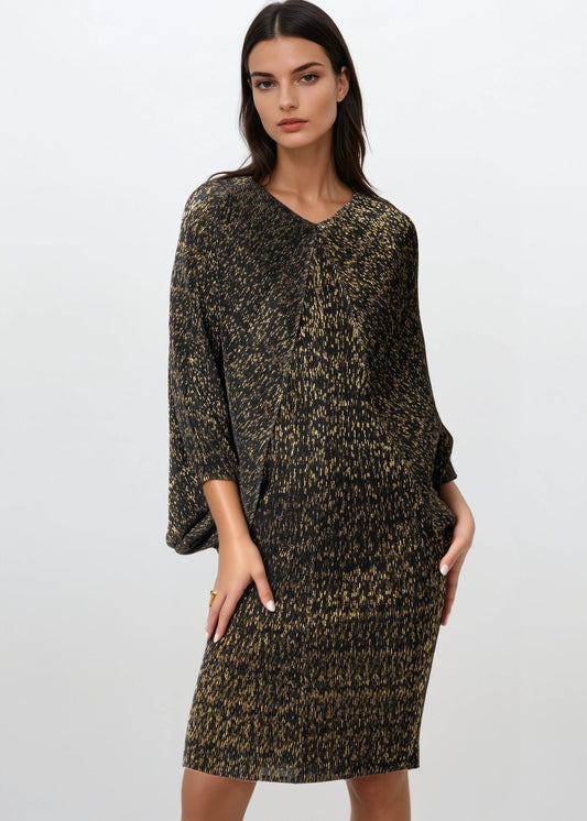 Gold Threaded Glam Dress
