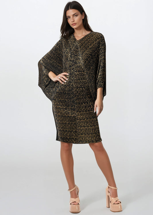 Gold Threaded Glam Dress