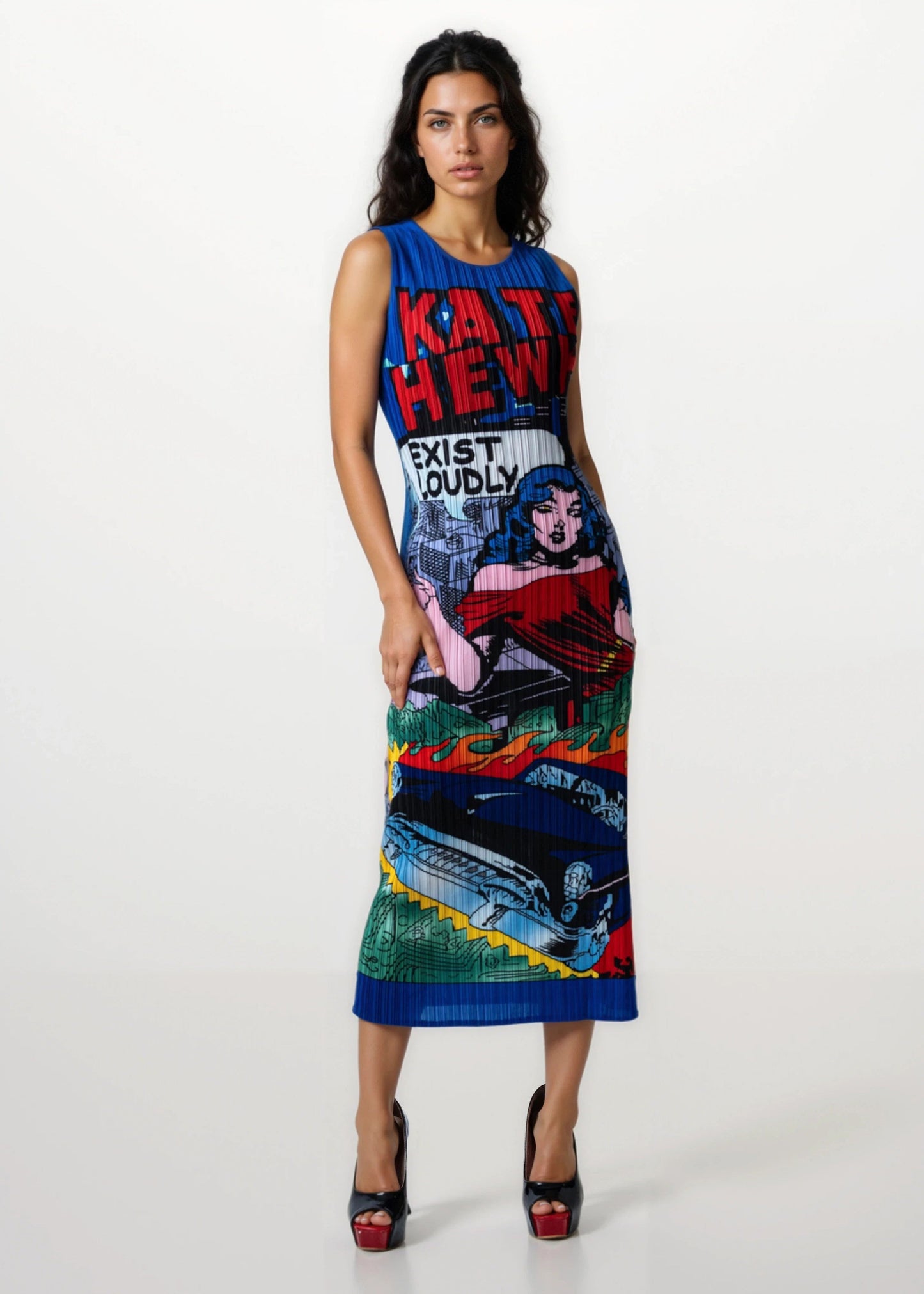 Comic Tube Tank Dress