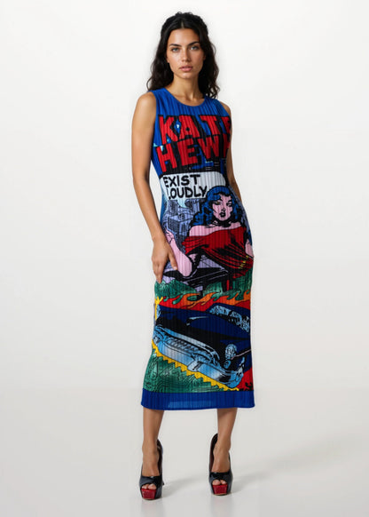 Comic Tube Tank Dress