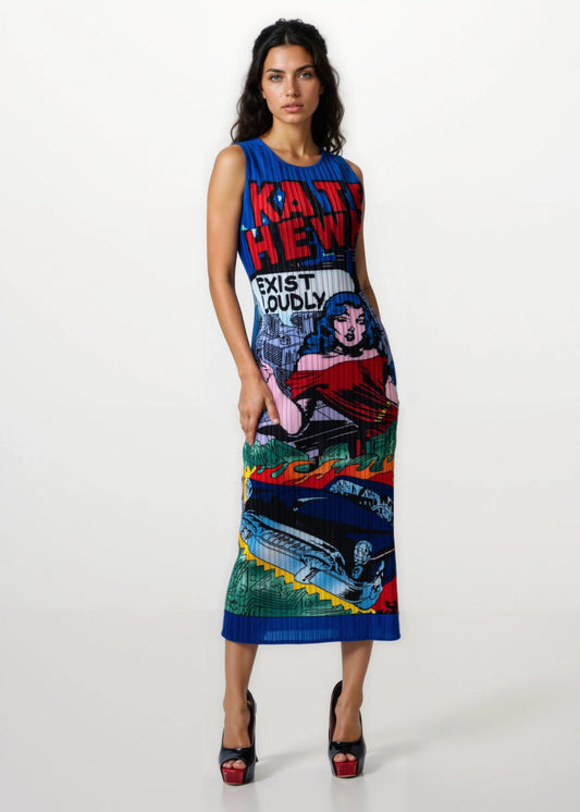 Comic Tube Tank Dress