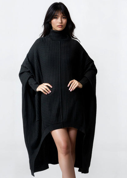 High Low Zigzag Tunic Sweater
