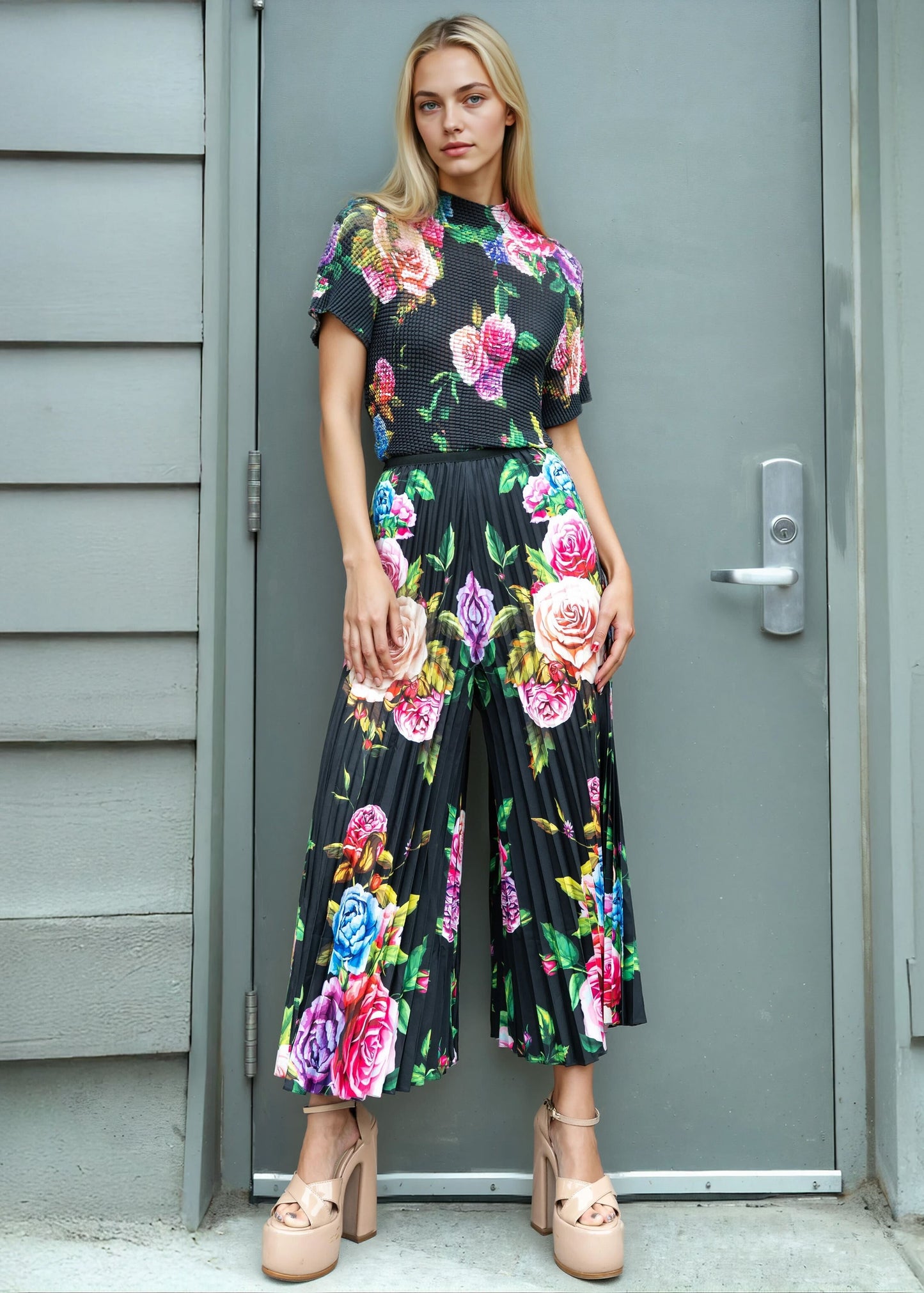 Floral Printed Pant Set