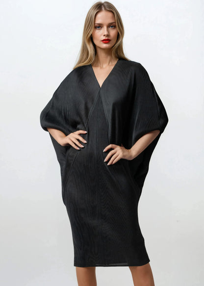 Batwing Sleeve Glam Dress