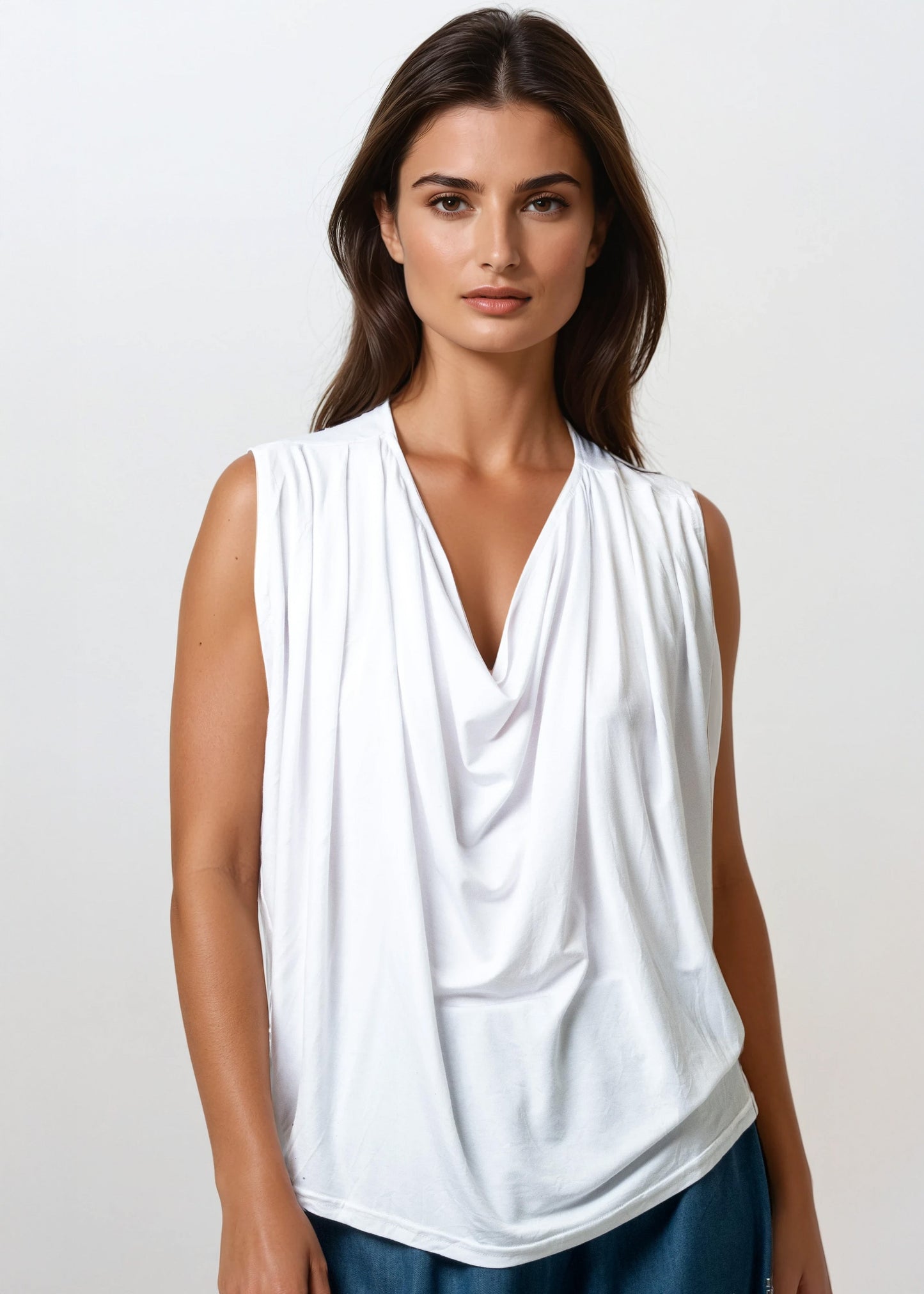 Cowl Neck Tank Top