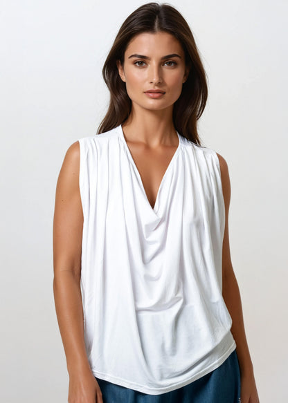 Cowl Neck Tank Top