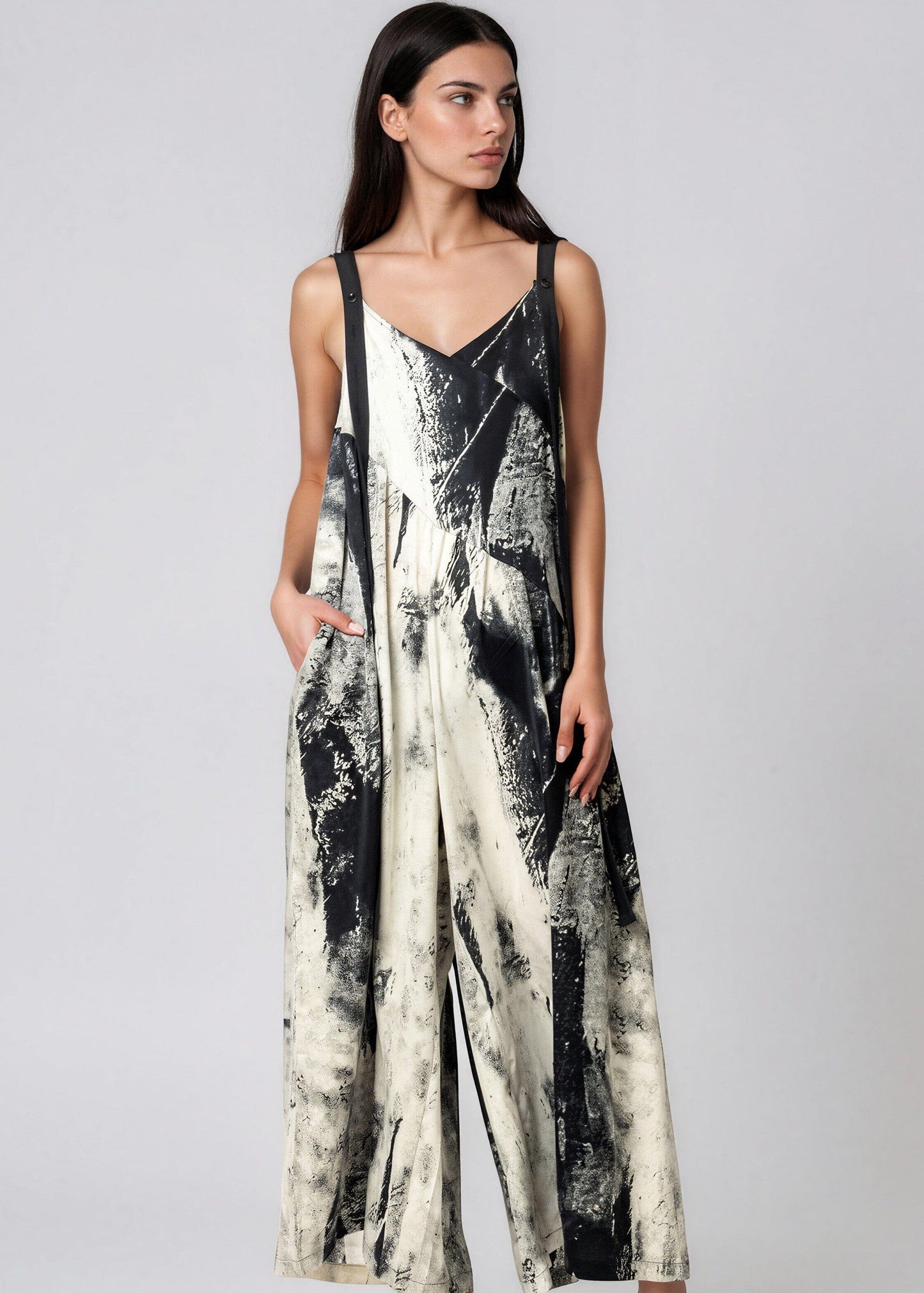 Abstract Print Overalls