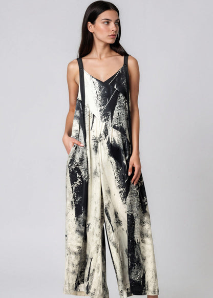 Abstract Print Overalls
