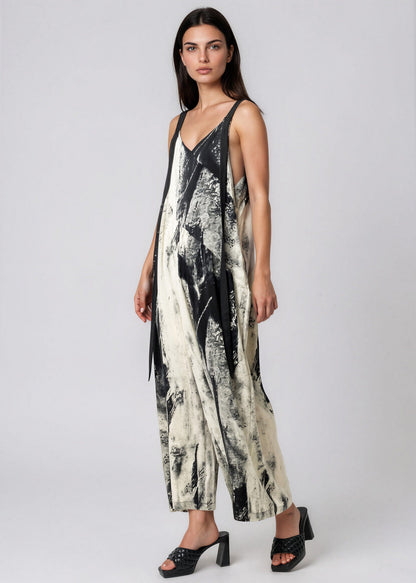 Abstract Print Overalls