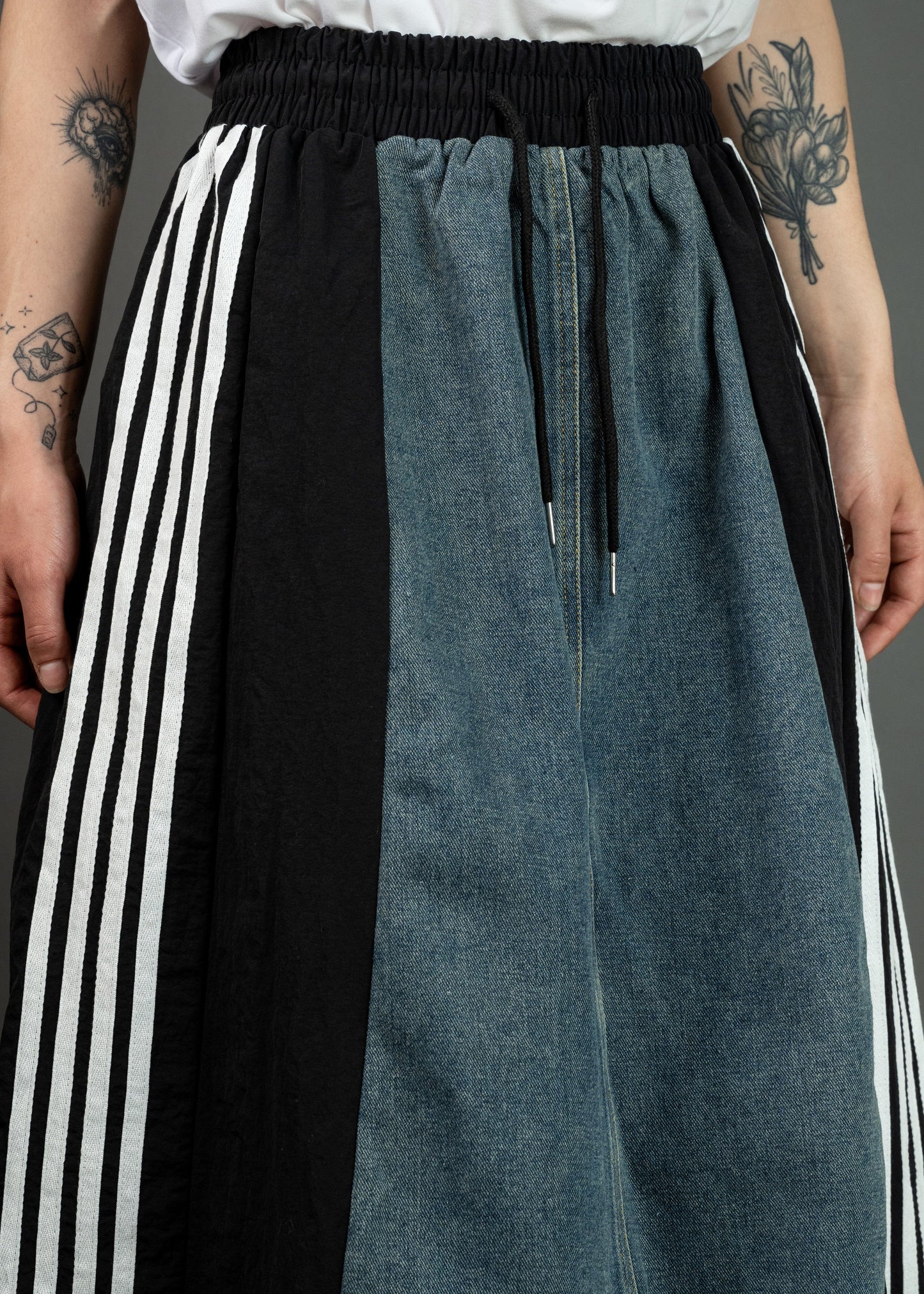 Athleisure Denim Skirt