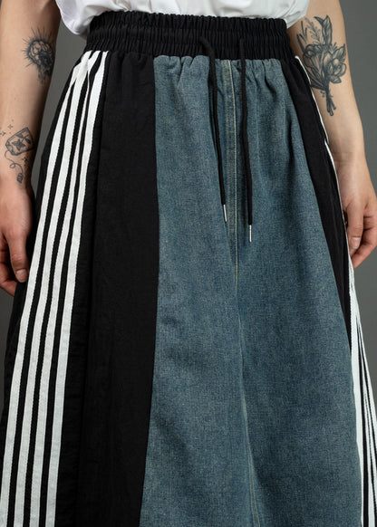 Athleisure Denim Skirt