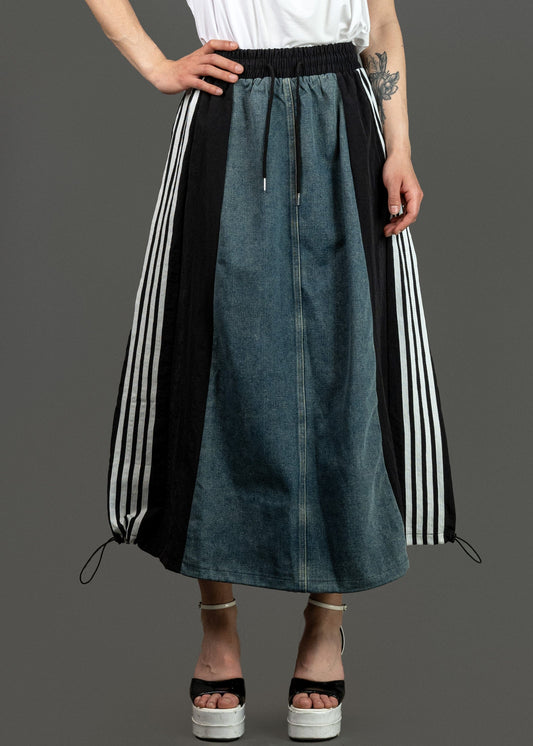 Athleisure Denim Skirt