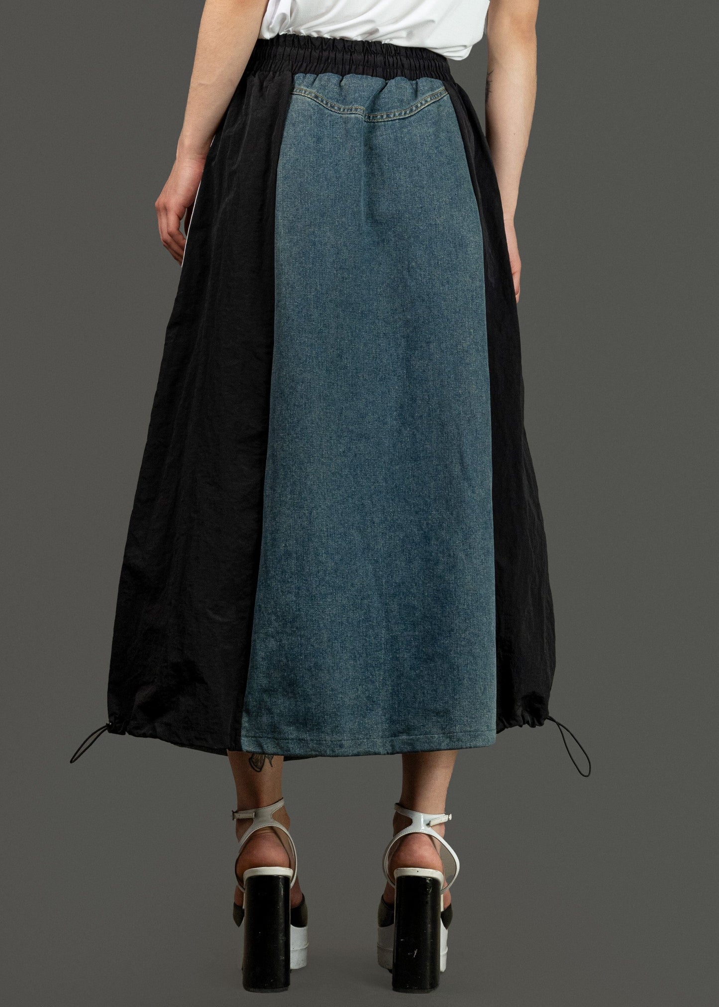 Athleisure Denim Skirt