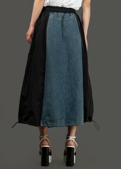 Athleisure Denim Skirt