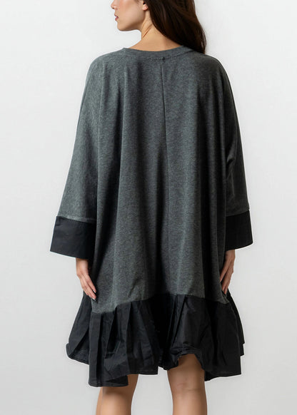 Babydoll Hem Long Sleeve Dress