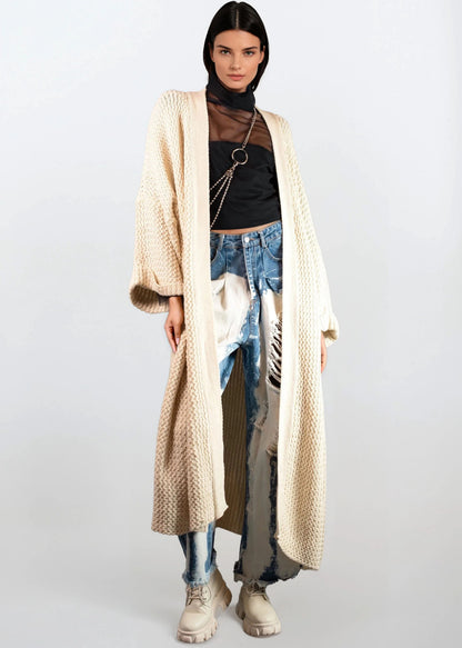 Chunky Cable Knit Cardigan