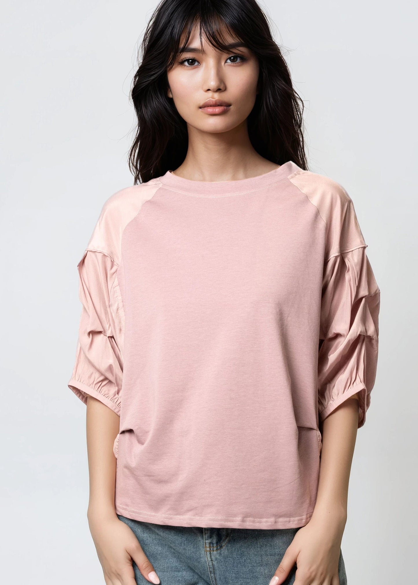 Cinched Sleeve Tee