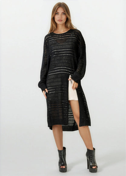 Crochet Layering Sweater Dress