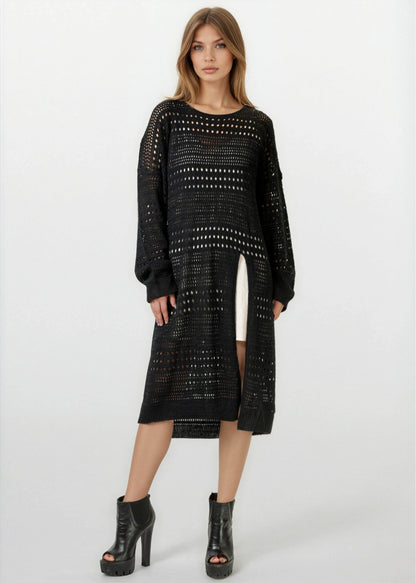 Crochet Layering Sweater Dress