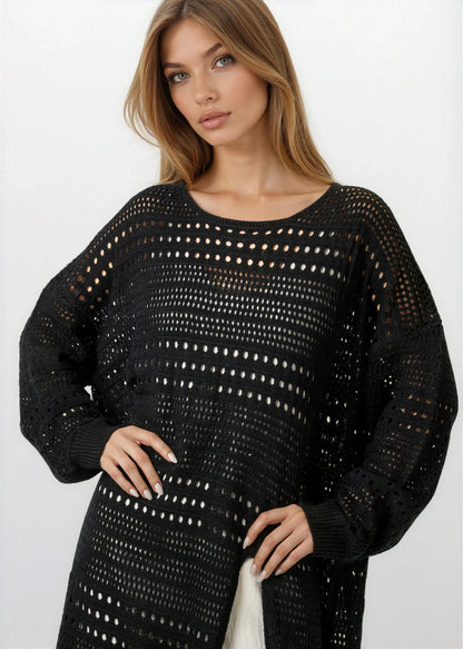 Crochet Layering Sweater Dress