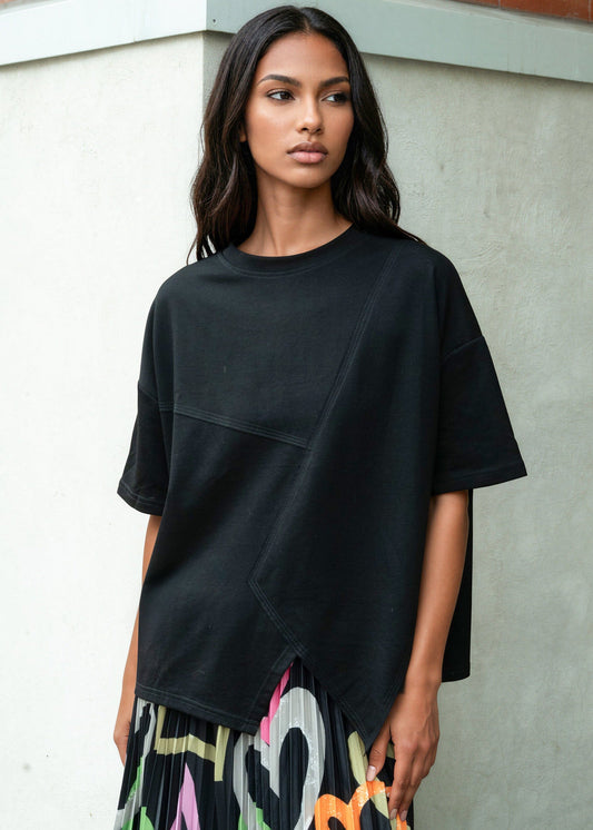 Crosscut Hem Tee