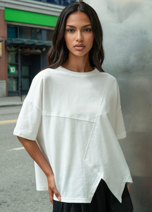 Crosscut Hem Tee