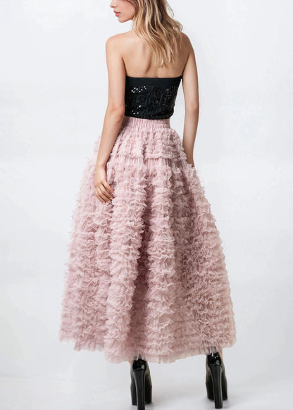 Drama Tulle Ruffle Skirt