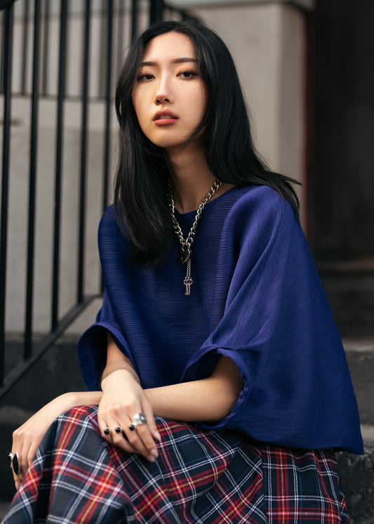 Glam Sleeve Textured Top