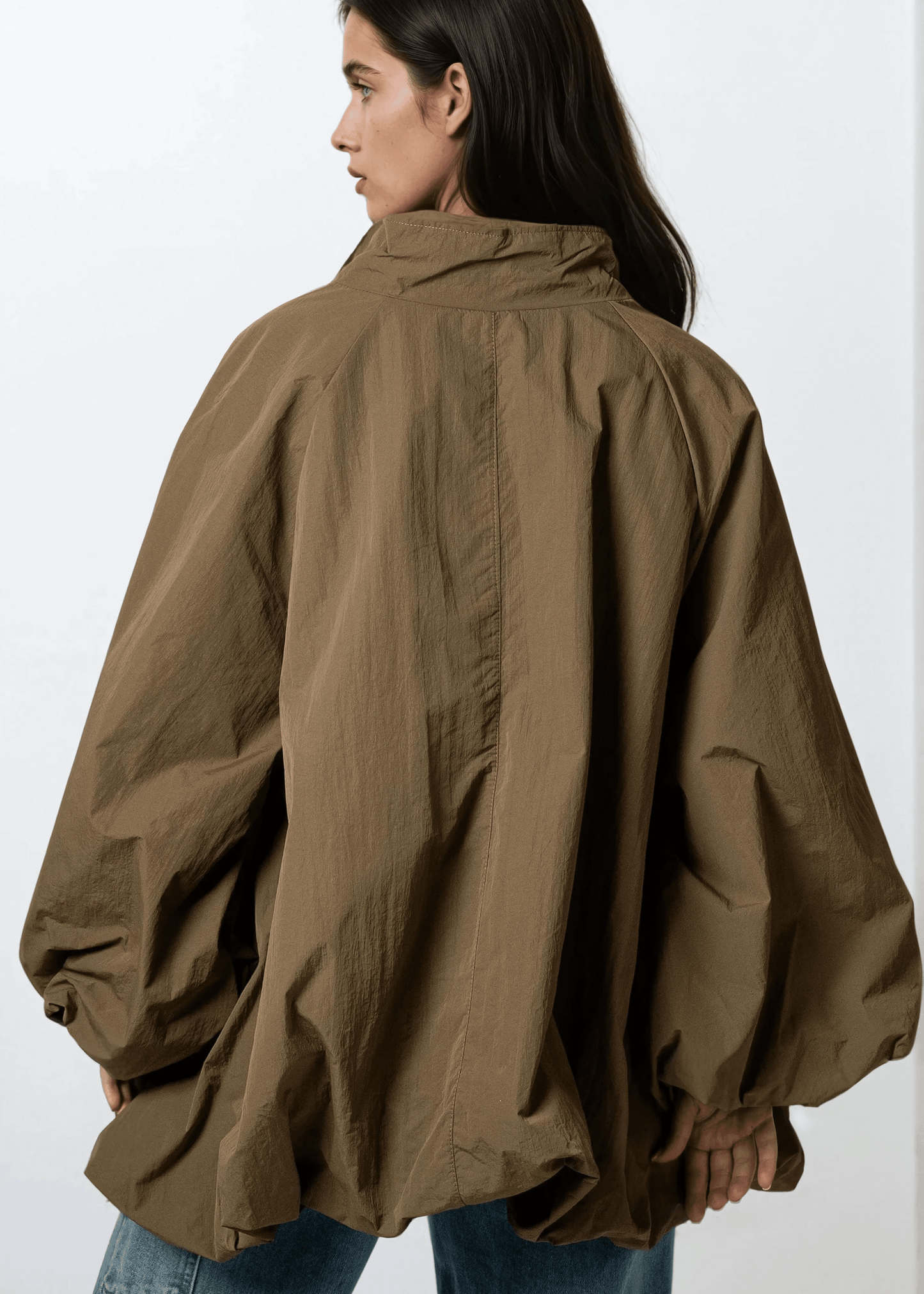 Lightweight Balloon Sleeve Jacket