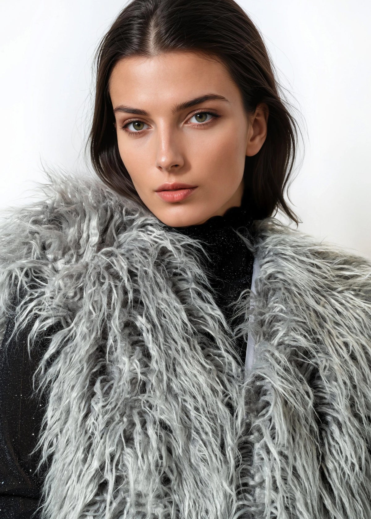 Long Faux Fur Vest