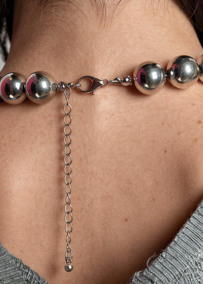 Oversized Bead Drop Necklace