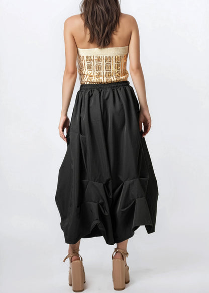Oversized Drawstring Parachute Pants