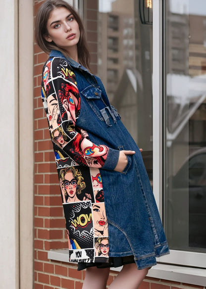 Pop Art + Denim Jacket