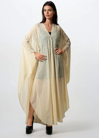 Sheer Beaded Kimono