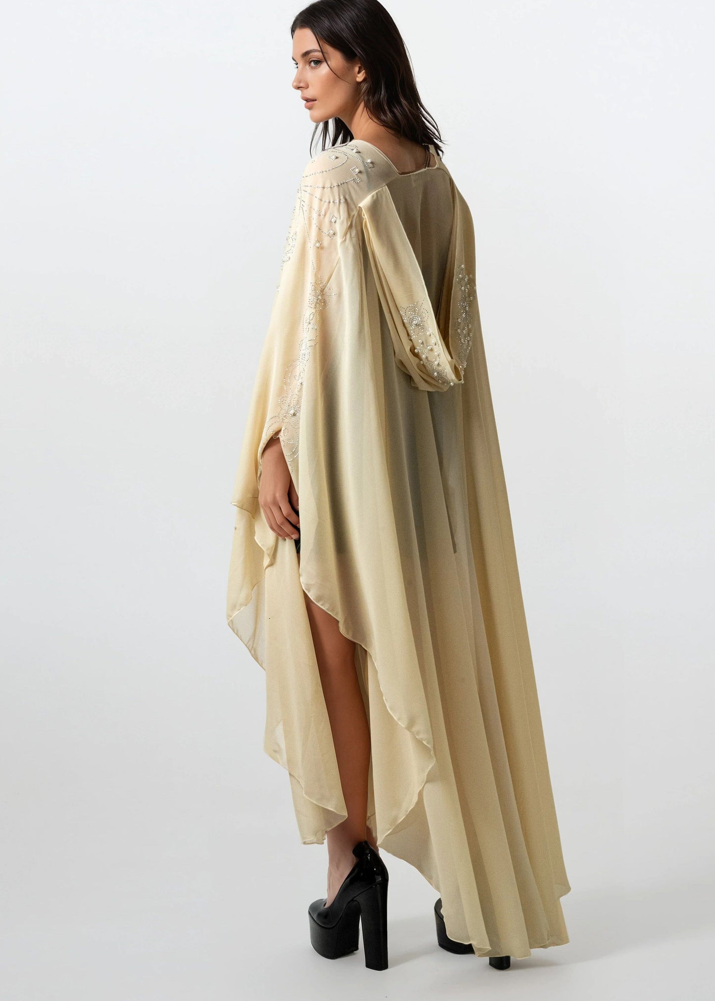 Sheer Beaded Kimono