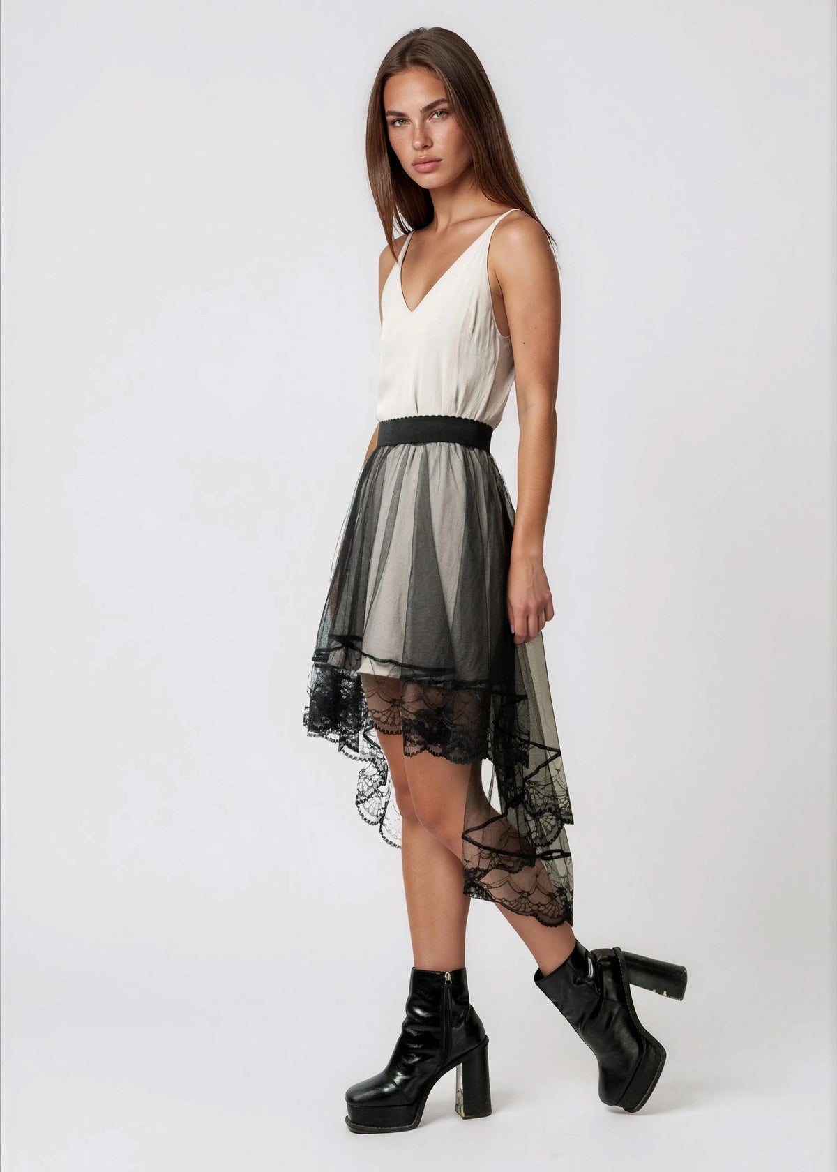 Sheer Tulle Layering Skirt