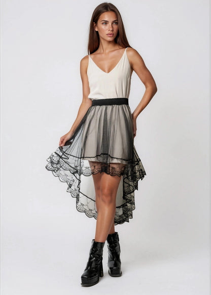 Sheer Tulle Layering Skirt