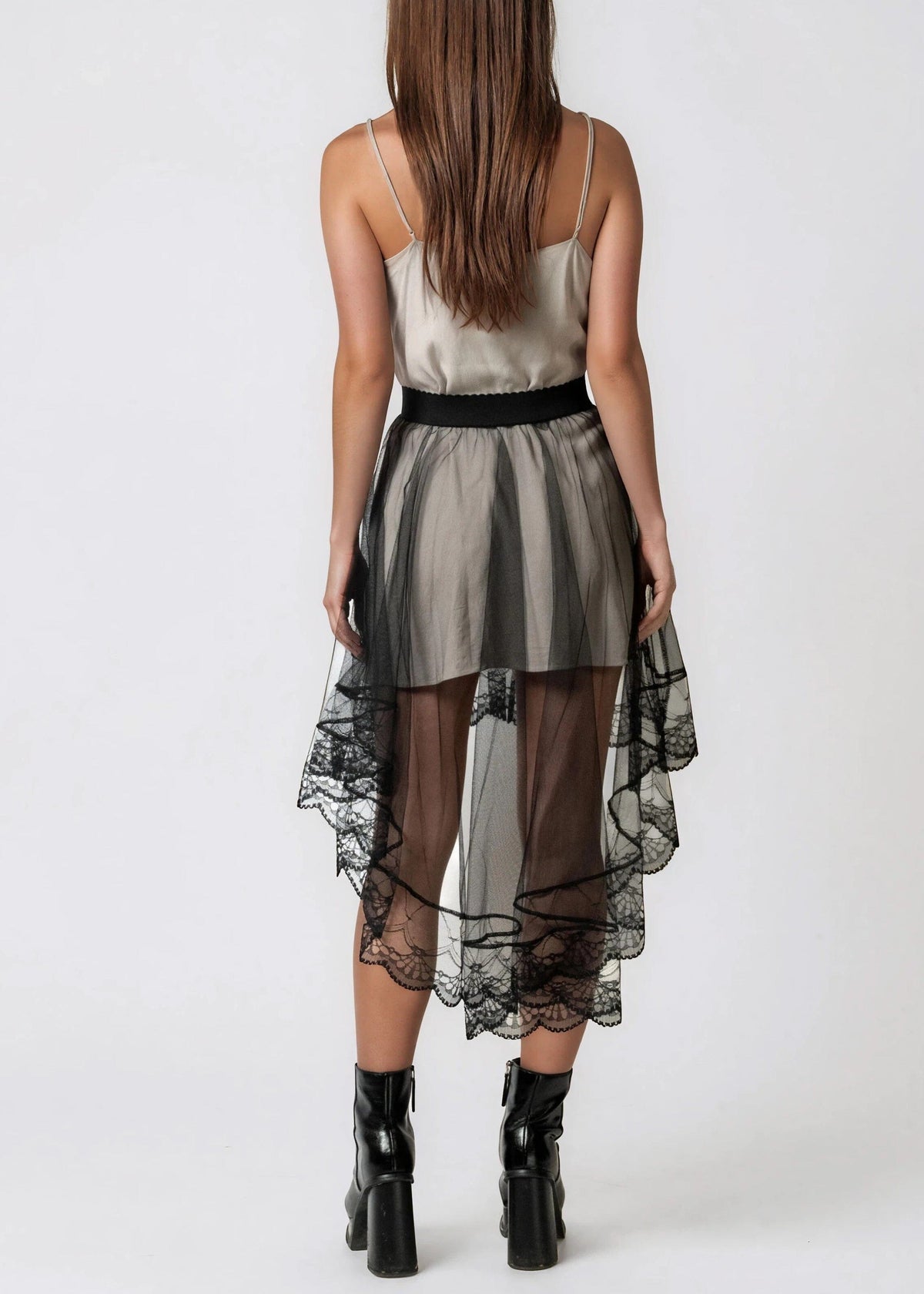 Sheer Tulle Layering Skirt