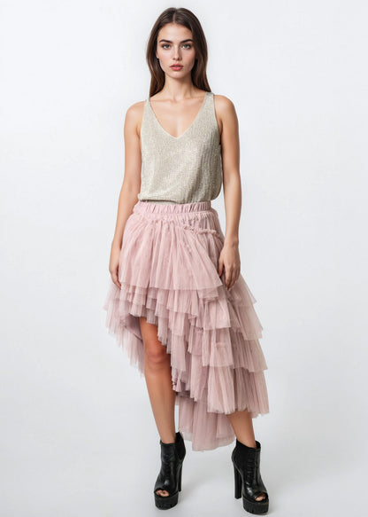 Tiered Tulle Waterfall Skirt