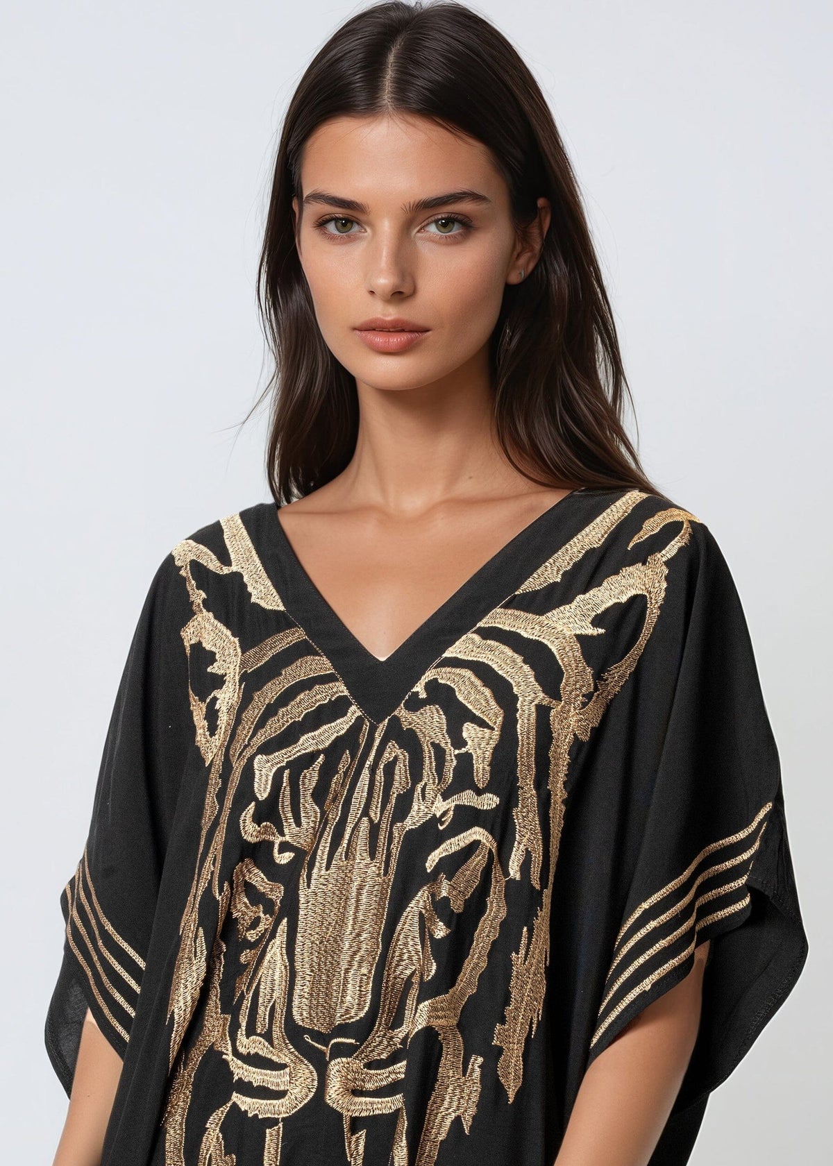 Tiger Head Kaftan Dress