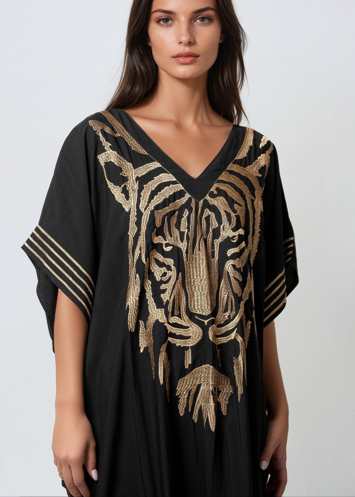 Tiger Head Kaftan Dress