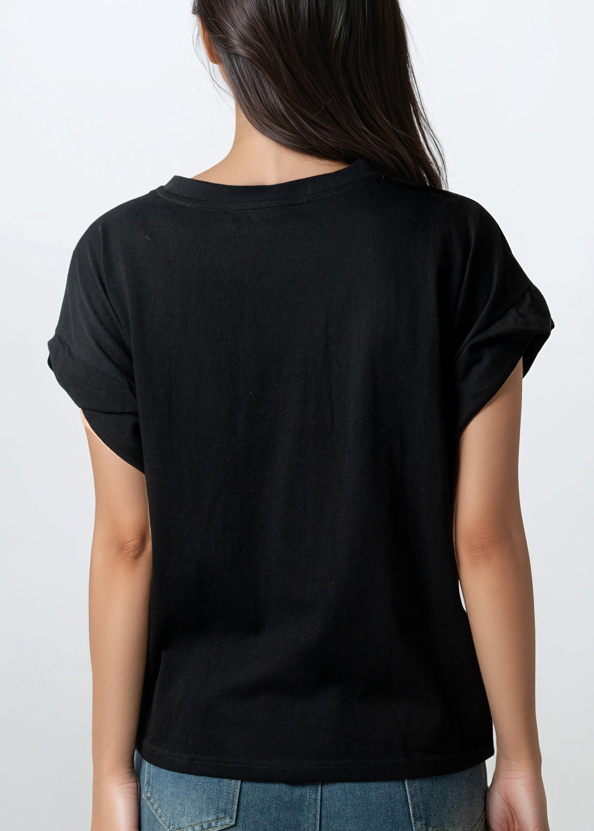 Twist Front Draped Tee